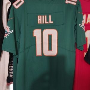 Teal Football Jersey with Number 10
